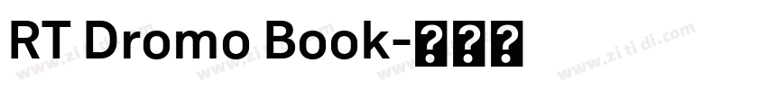 RT Dromo Book字体转换